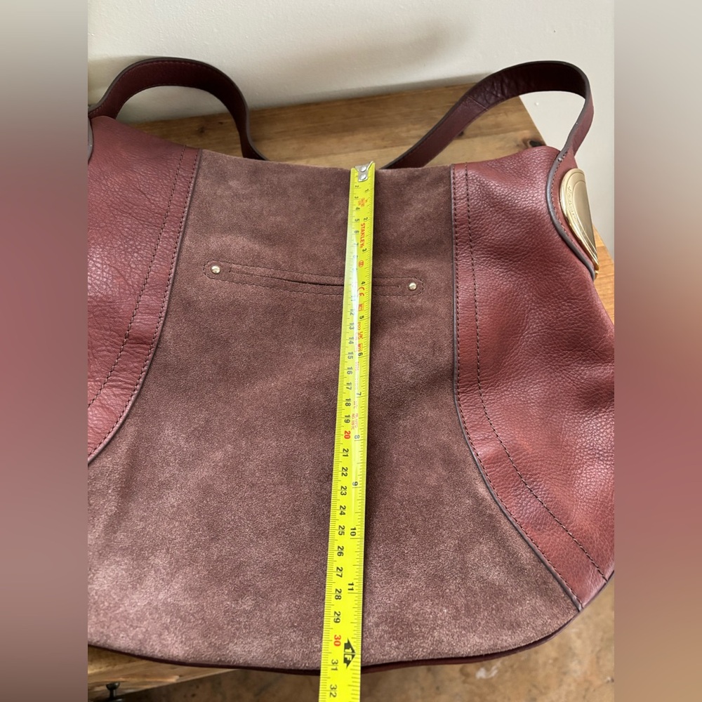 MAKOWSKY GIAMMA Hobo Shoulder Bag Genuine Suede/Leather Handbag,Designer - Picture 5 of 16